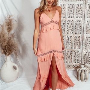 Dakota’s Boutique Coral Beach Midi Dress